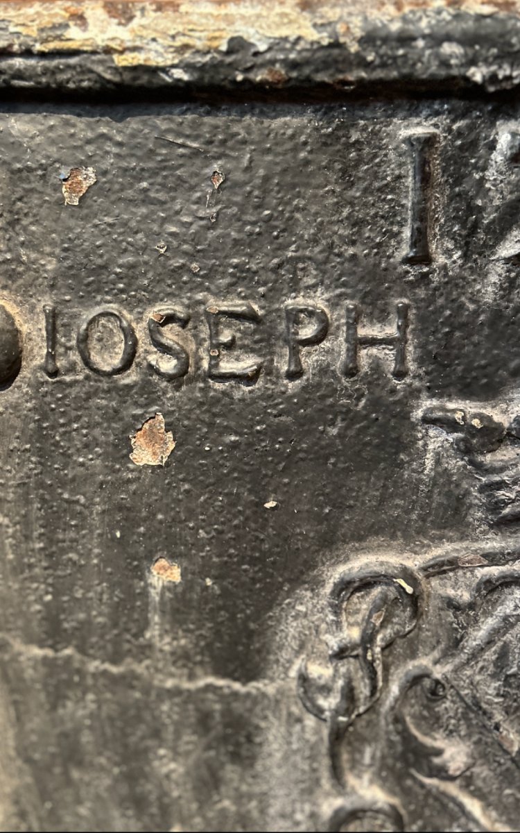 Plaque de cheminée d'époque Louis XV-photo-3