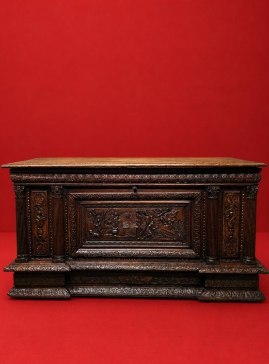 Coffre d'apparat d'époque 16ème siècle 