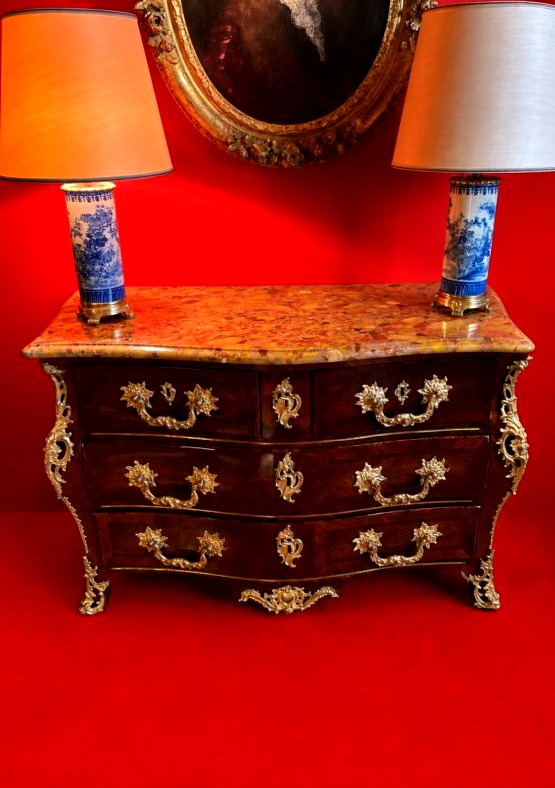 Louis XV-era Tomb-style Chest Of Drawers-photo-2