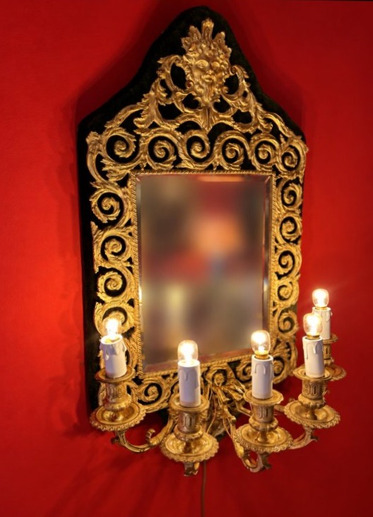 Paire d'appliques en bronze doré d'époque Napoléon III-photo-3