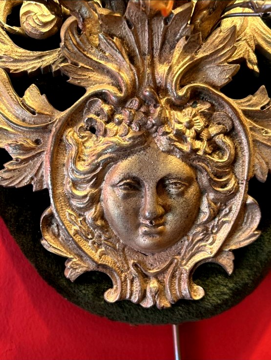 Paire d'appliques en bronze doré d'époque Napoléon III-photo-1