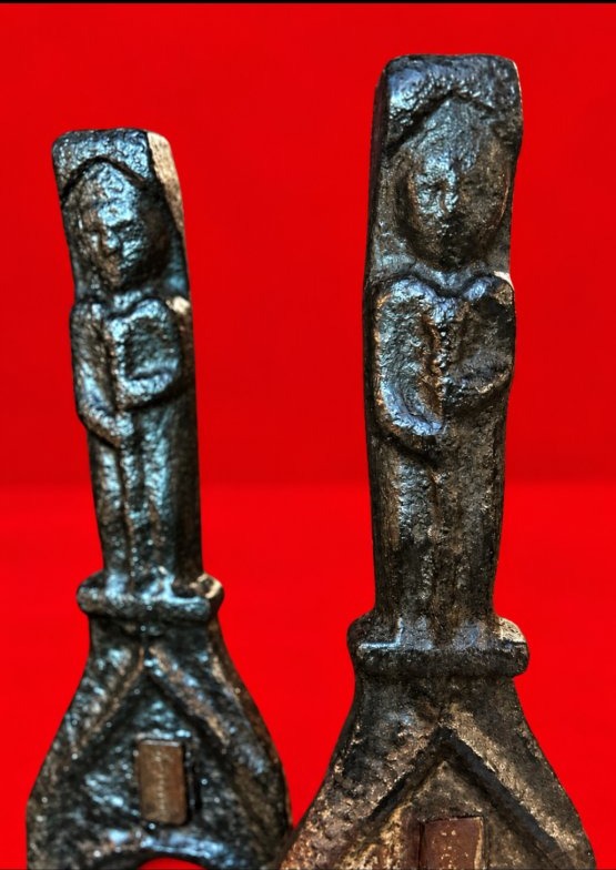 Paire de chenets gothiques-photo-2