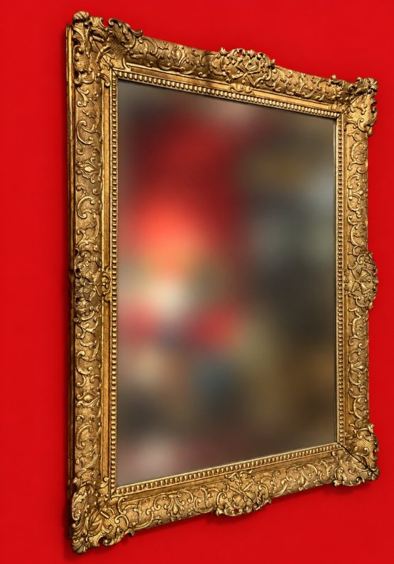 Gilded Wooden Mirror From The Louis XIV Period-photo-2