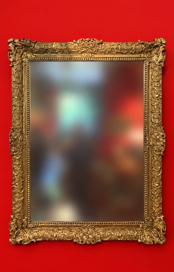Gilded Wooden Mirror From The Louis XIV Period