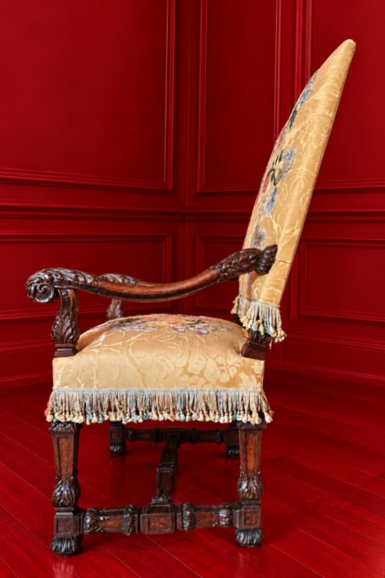 Fauteuil D'apparat D"époque Louis XIV -photo-3