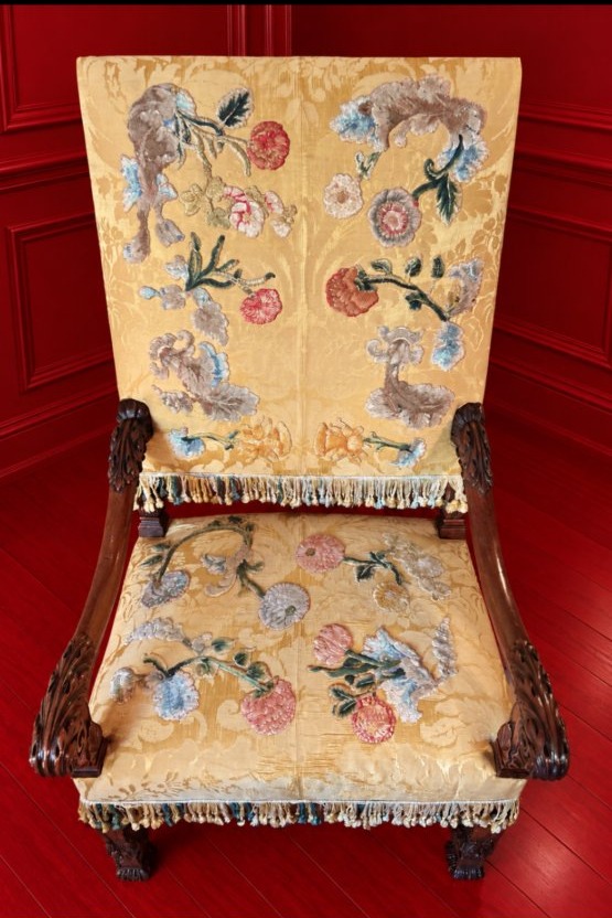 Fauteuil D'apparat D"époque Louis XIV -photo-4