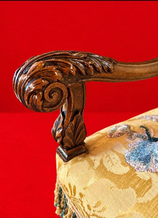 Fauteuil D'apparat D"époque Louis XIV -photo-1