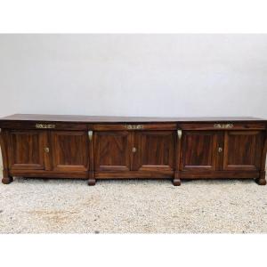 Restoration Period Sideboard With 6 Doors