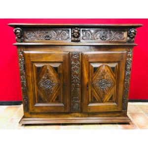 Louis XIII Period Low Buffet 17th Century