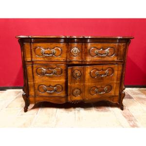 Rare "commode à Portes" In Solid Walnut 18th Century