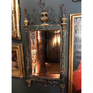 Miroir en marbre  " Altona " Louis XVI Fin 18ème Siècle