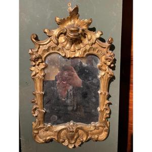 18th Century Golden Wood Mirror