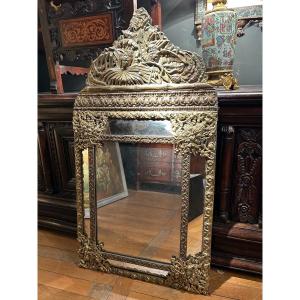 Louis XIII Style Mirror Decor With Parrots 