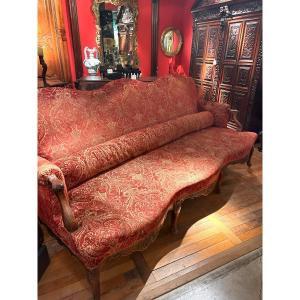 Banquette Galbée D'époque Régence 