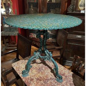 Cast Iron Pedestal Table From The Napoleon III Era