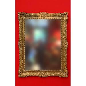 Miroir en Bois doré d'époque Louis XIV