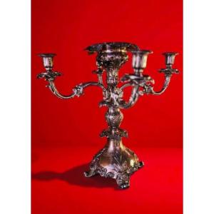 Silver-plated Bronze Candlestick