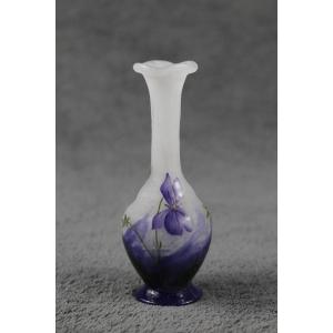 Vase Daum Nancy (violettes)