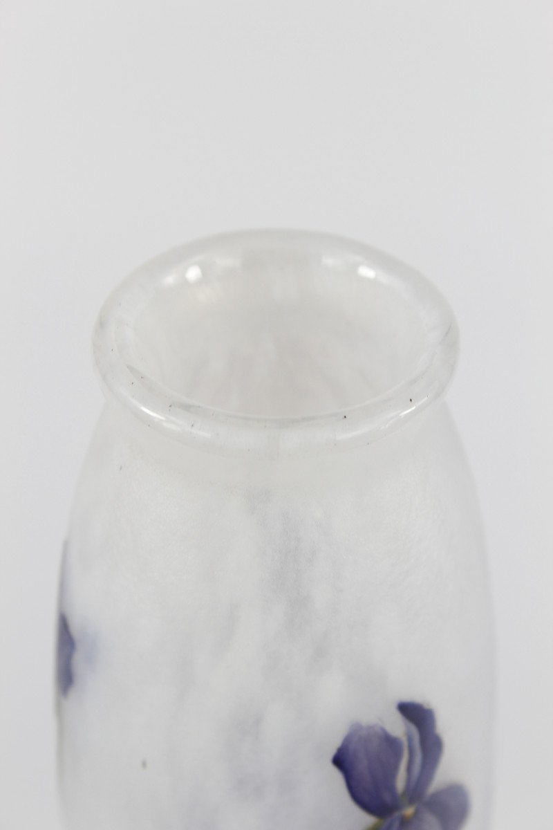 Vase Daum Nancy (violettes)-photo-4