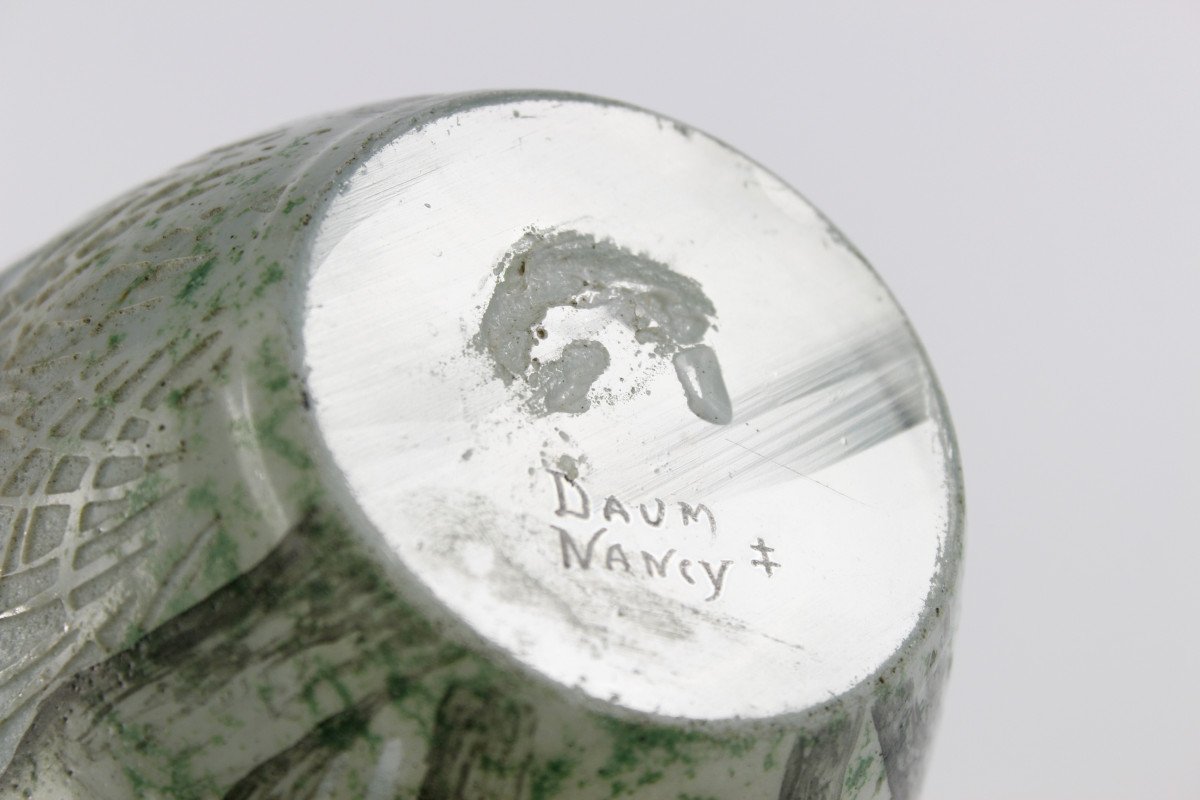 Vase Daum Nancy (cygnes)-photo-8