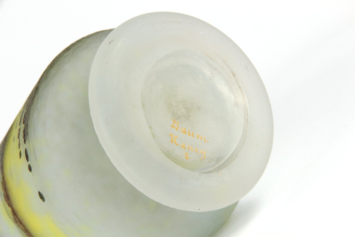 Vase Daum Nancy (paysage Lacustre)-photo-8