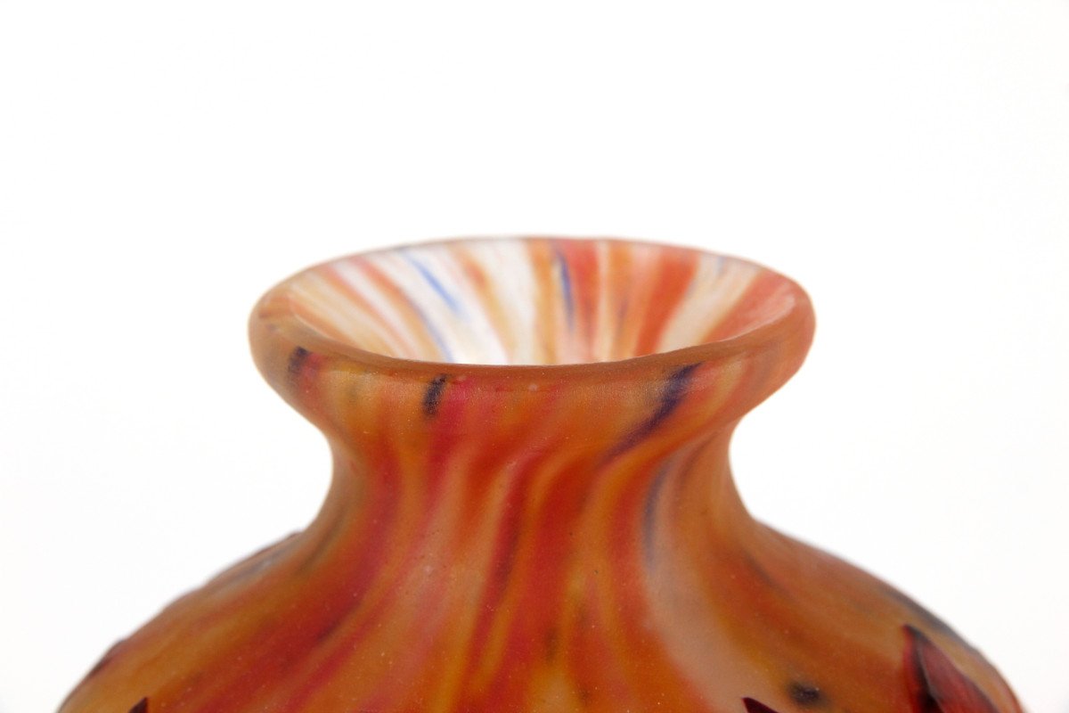 Vase Daum Nancy (magnolia)-photo-7