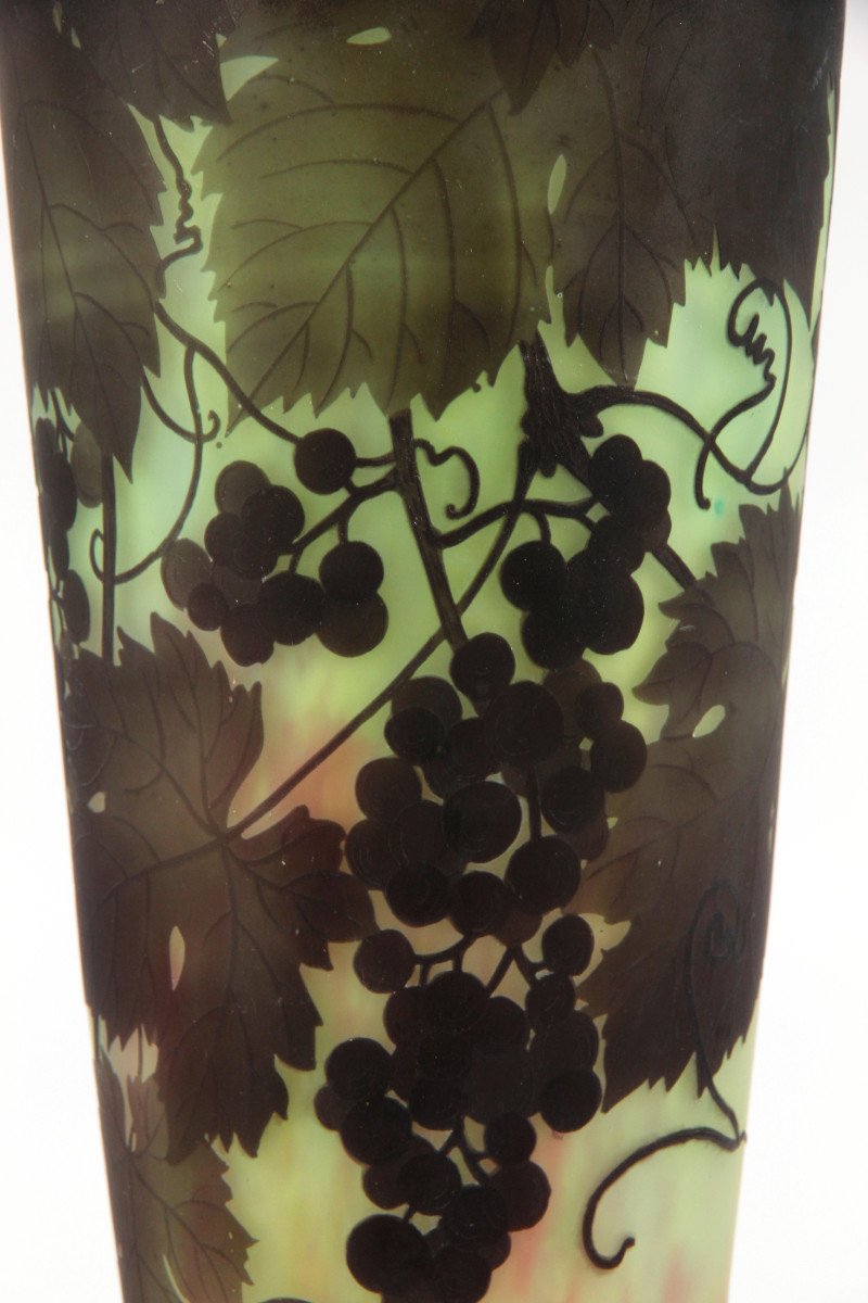 Vase Daum Nancy (vigne)-photo-2