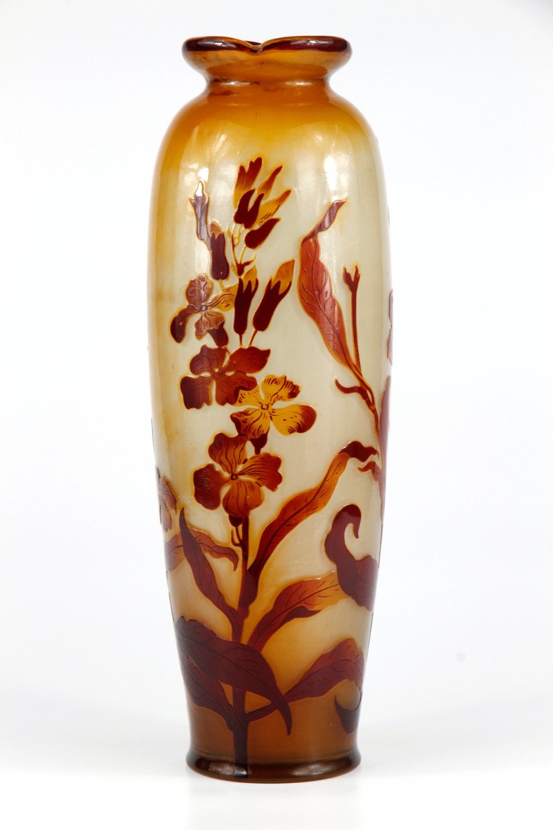 Vase Gallé (giroflées)-photo-3