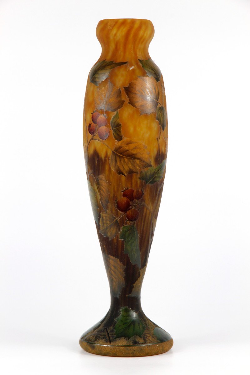 Daum Nancy Vase (hawthorn)