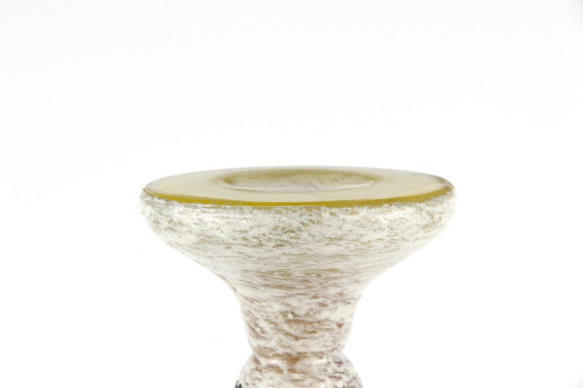 Vase Daum Nancy (paysage hivernal)-photo-3