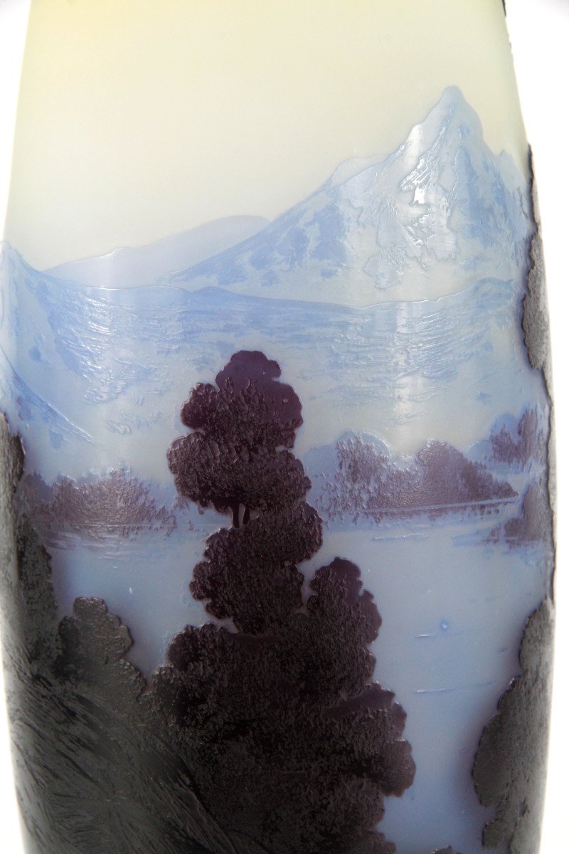 Gallé Vase (alpine Landscape)-photo-6