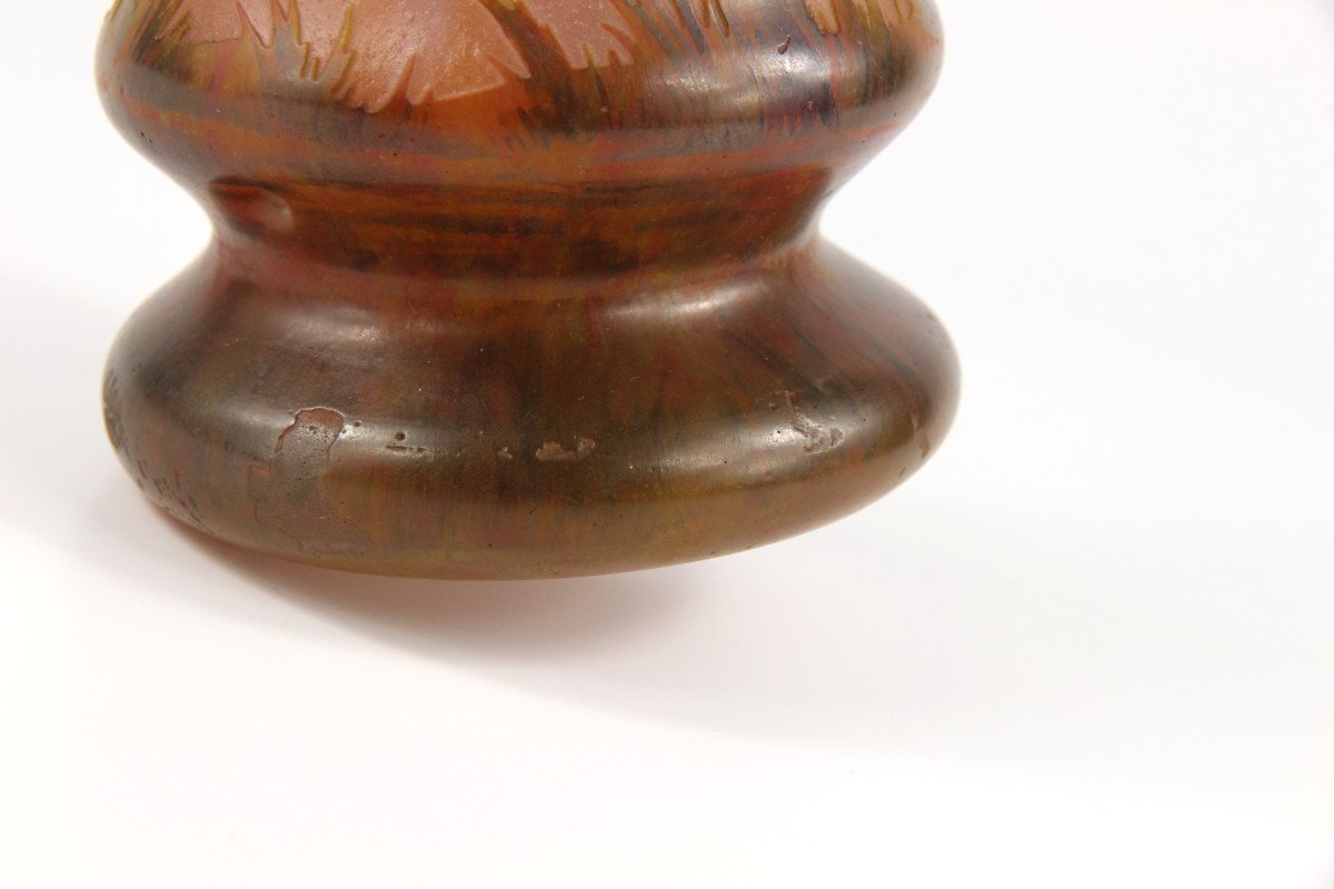 Vase Daum Nancy (paysage de printemps)-photo-5