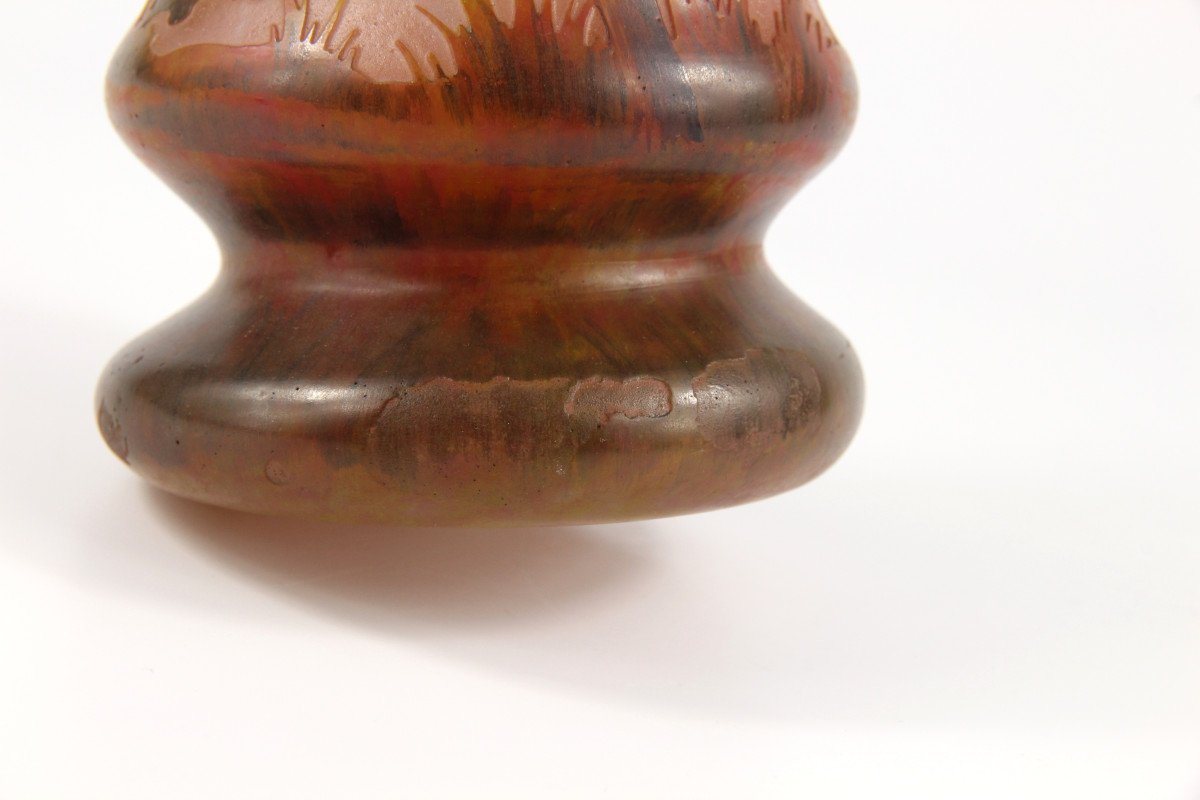 Vase Daum Nancy (paysage de printemps)-photo-6