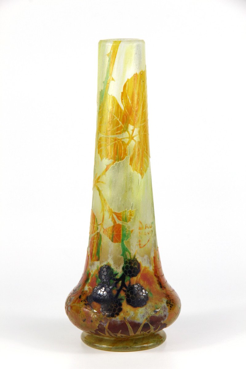Vase Daum Nancy (mûres)-photo-2