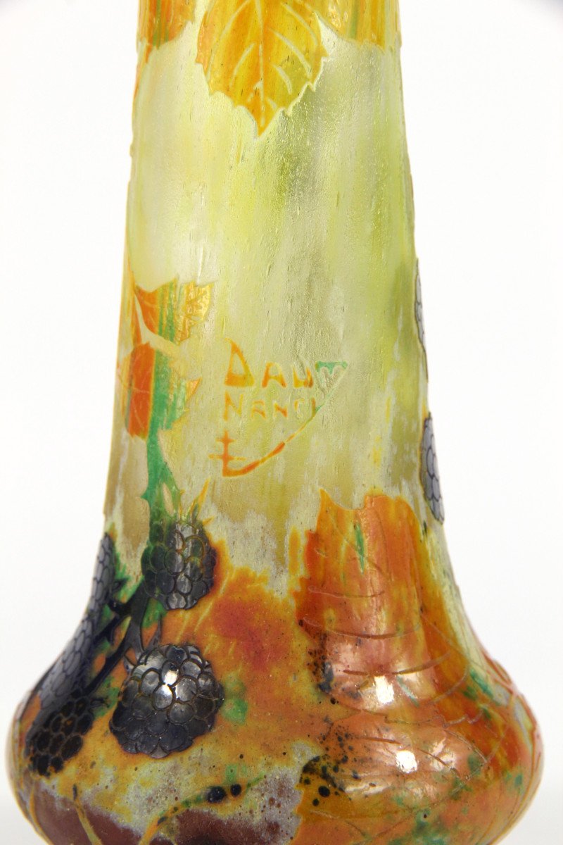 Vase Daum Nancy (mûres)-photo-7