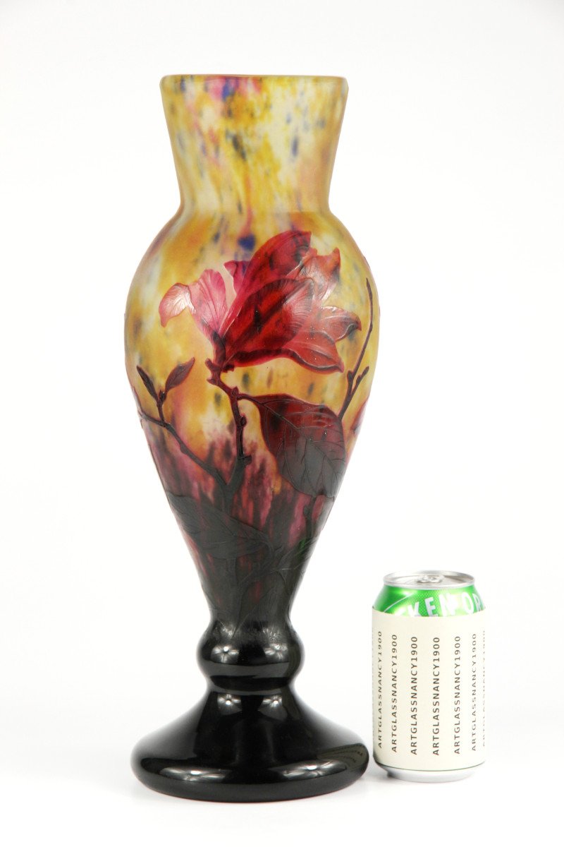 Vase Daum Nancy (magnolia)-photo-2