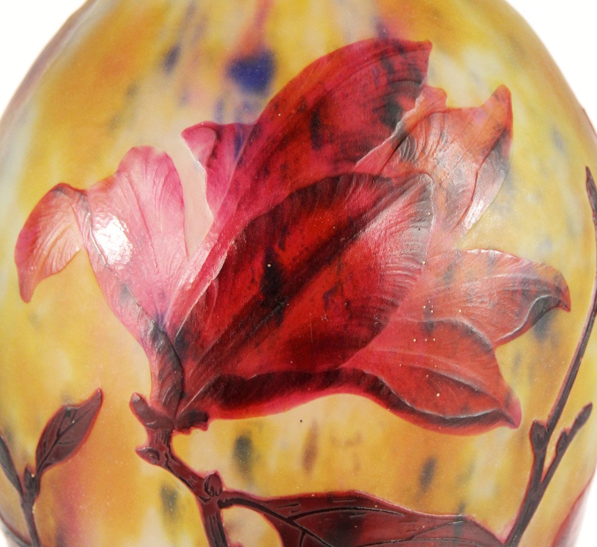 Vase Daum Nancy (magnolia)-photo-3
