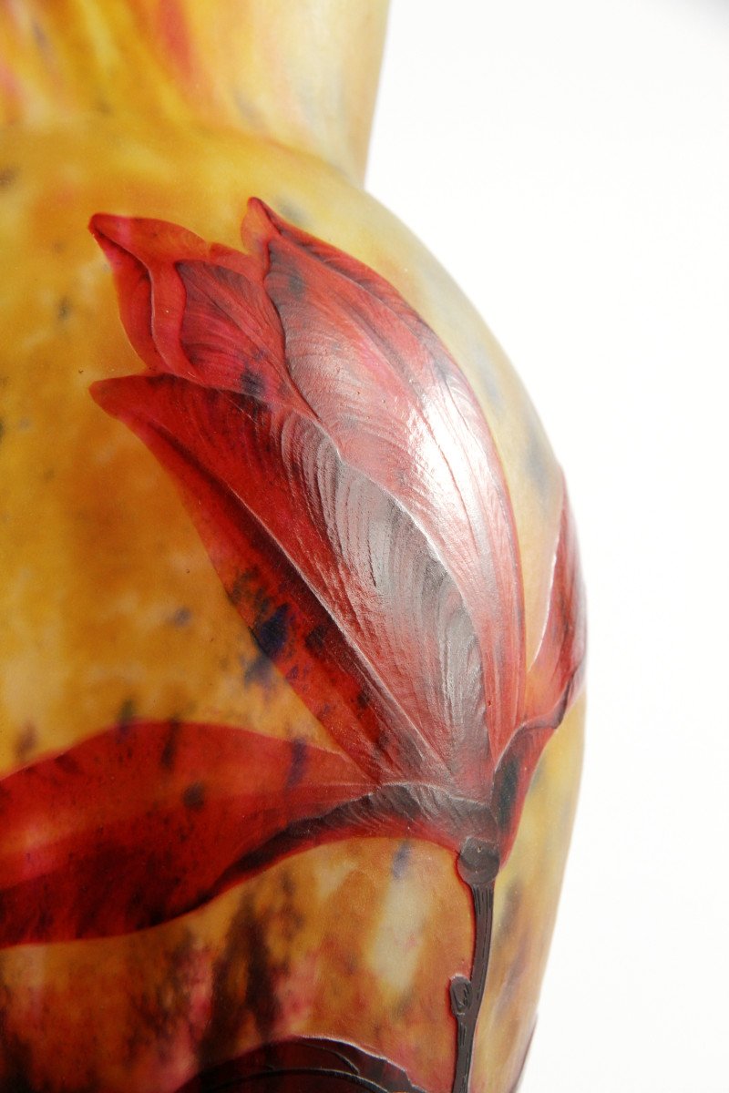 Vase Daum Nancy (magnolia)-photo-8