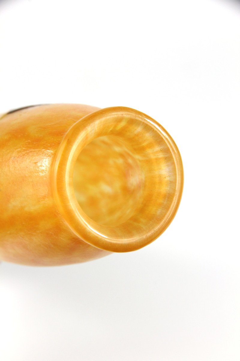 Daum Nancy Vase (violets)-photo-3