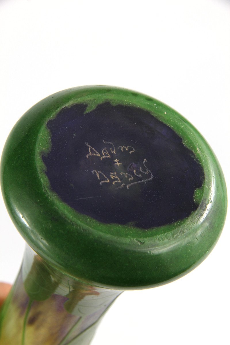 Daum Nancy Vase (violets)-photo-4