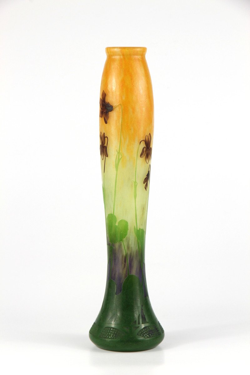 Daum Nancy Vase (violets)-photo-3