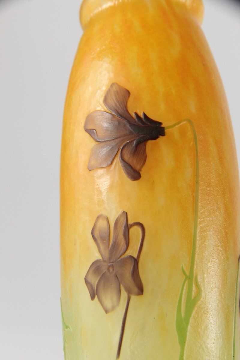 Daum Nancy Vase (violets)-photo-6