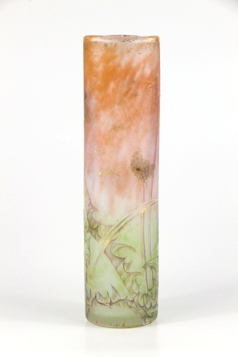 Vase Daum Nancy (pissenlits)-photo-2