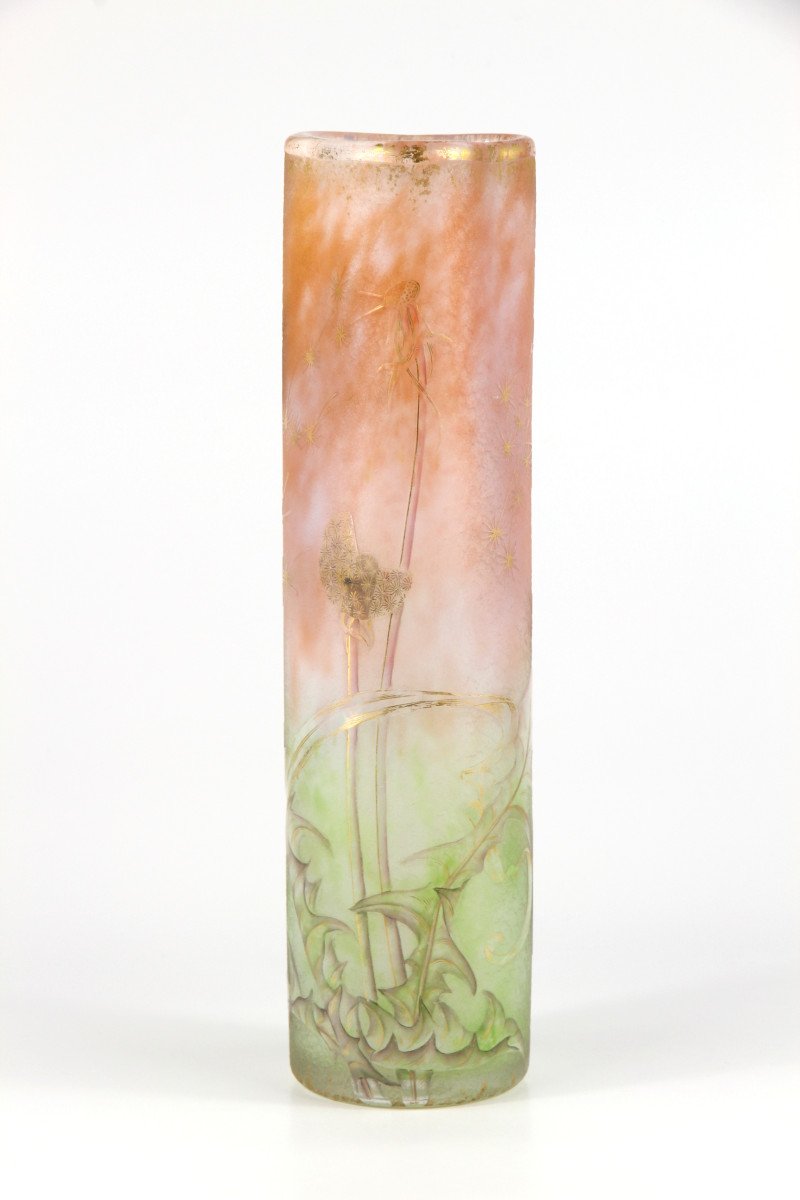 Vase Daum Nancy (pissenlits)-photo-3