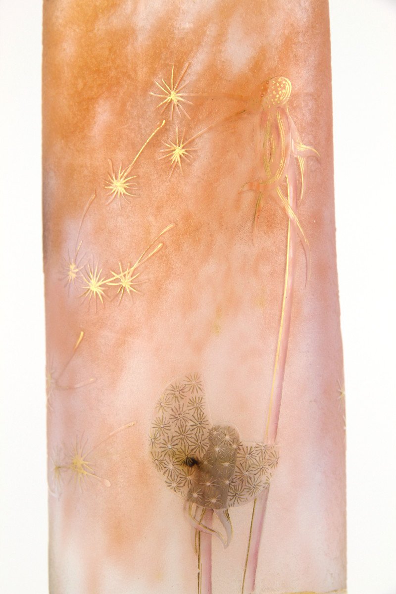 Vase Daum Nancy (pissenlits)-photo-6