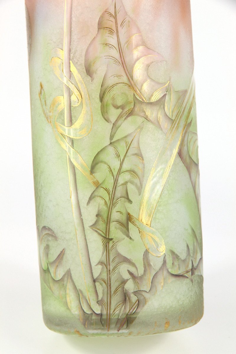 Vase Daum Nancy (pissenlits)-photo-8