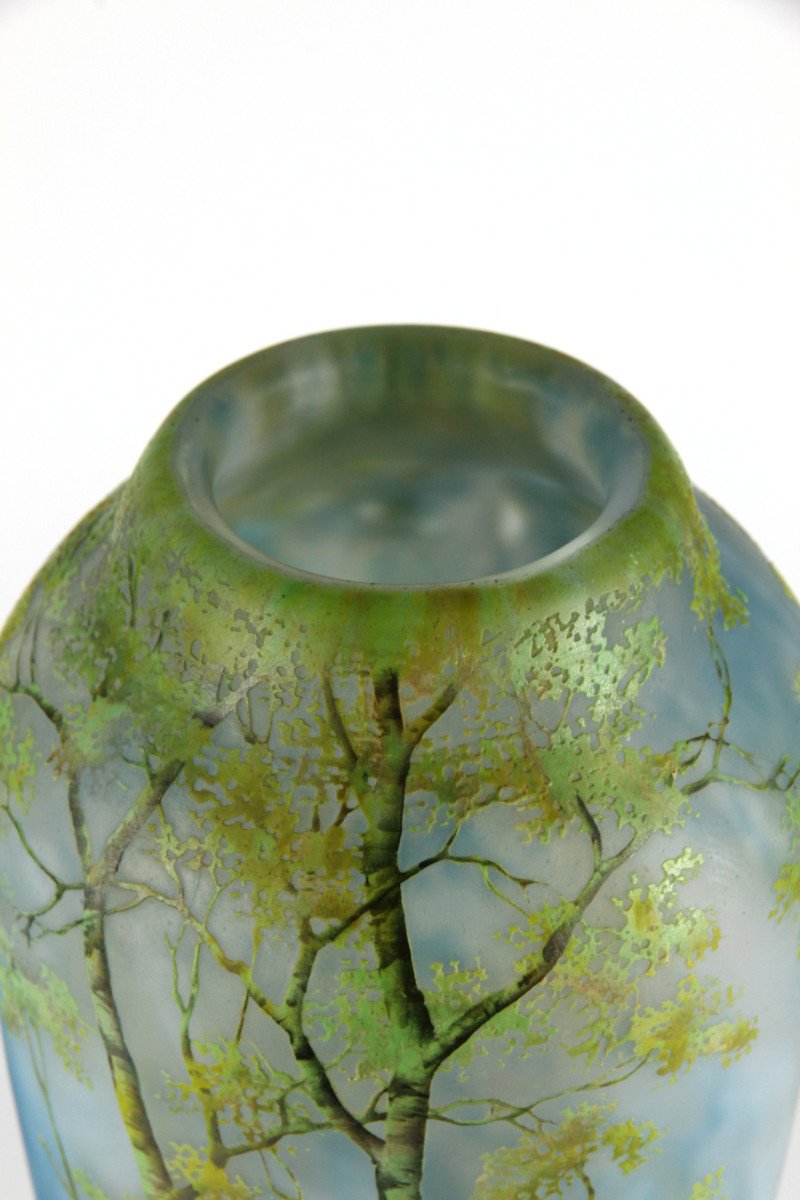 Daum Nancy Vase (lake Landscape)-photo-3
