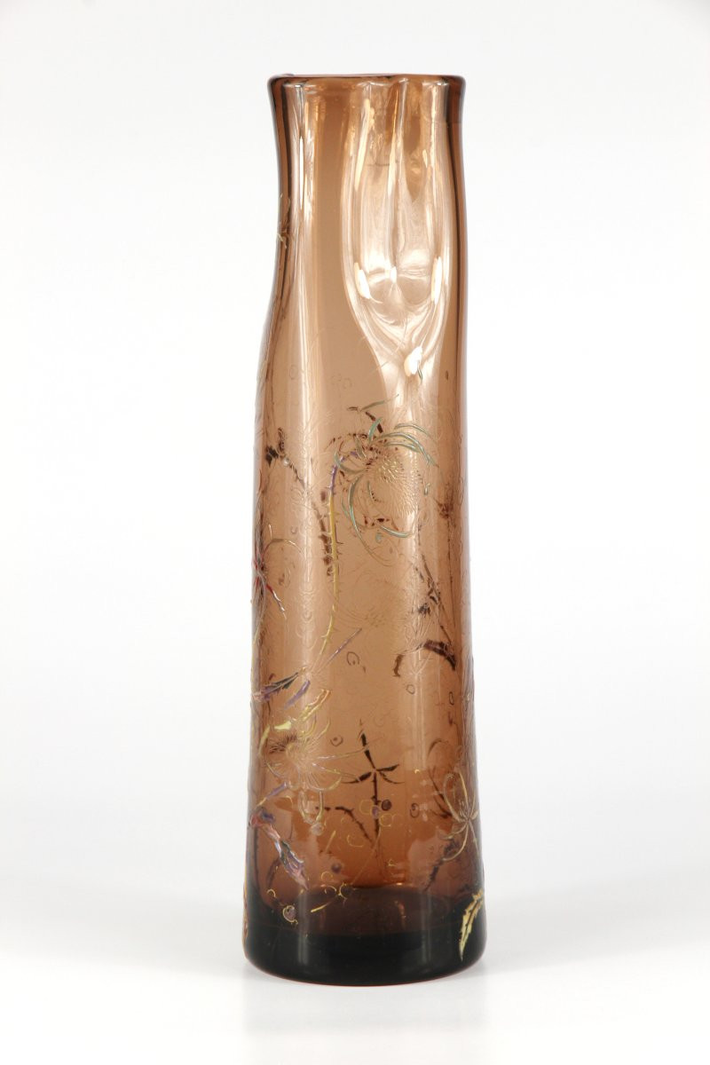 Cristallerie Gallé Vase (thistles)-photo-1