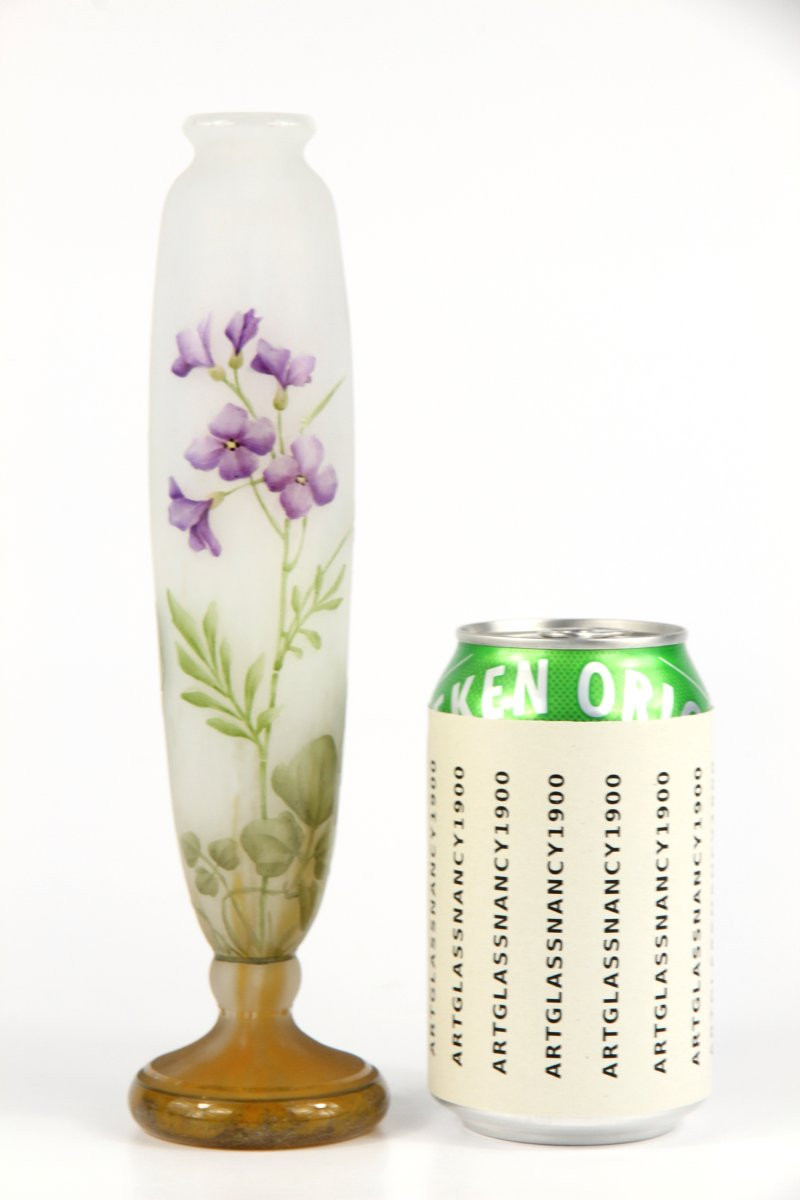 Vase Daum Nancy (cardamine)-photo-3