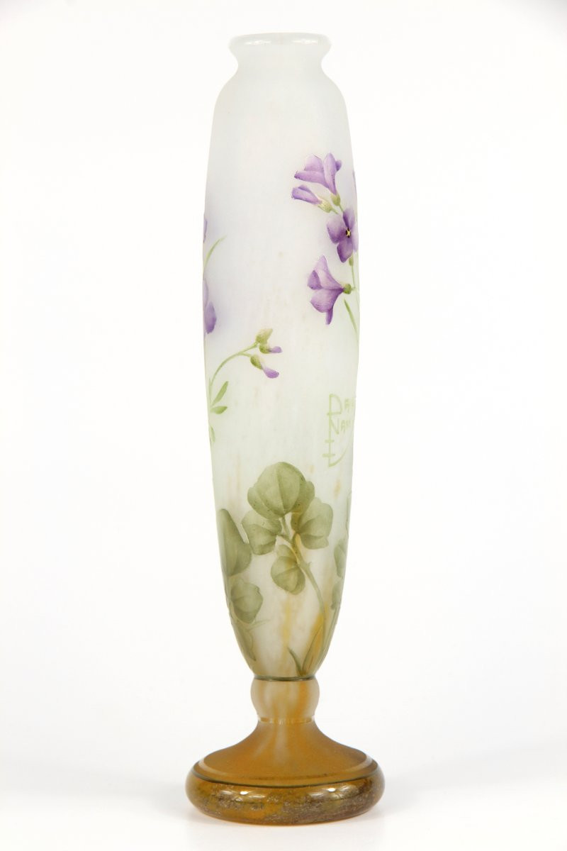 Vase Daum Nancy (cardamine)-photo-1